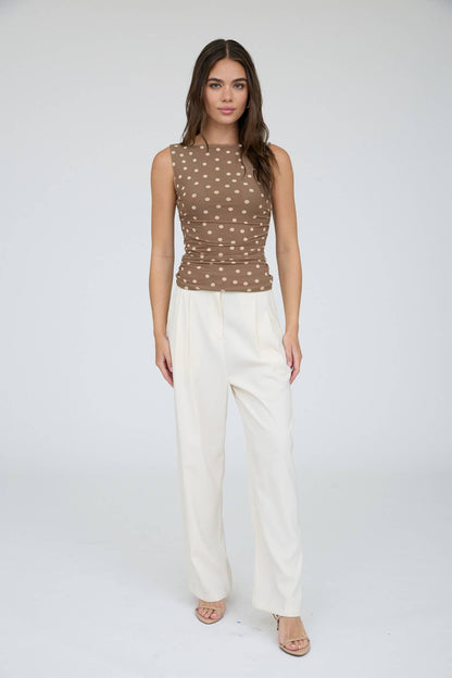 Moonlight Dot Mesh Top