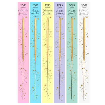 Wish 6.75" Sparkler Card - Celebrate - Gold -Assorted Colors