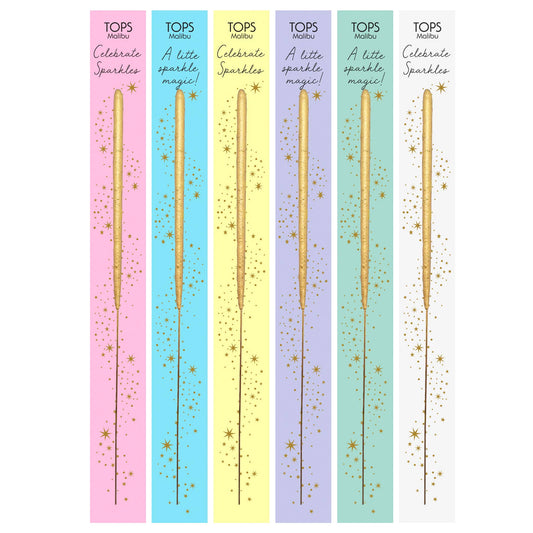 Wish 6.75" Sparkler Card - Celebrate - Gold -Assorted Colors