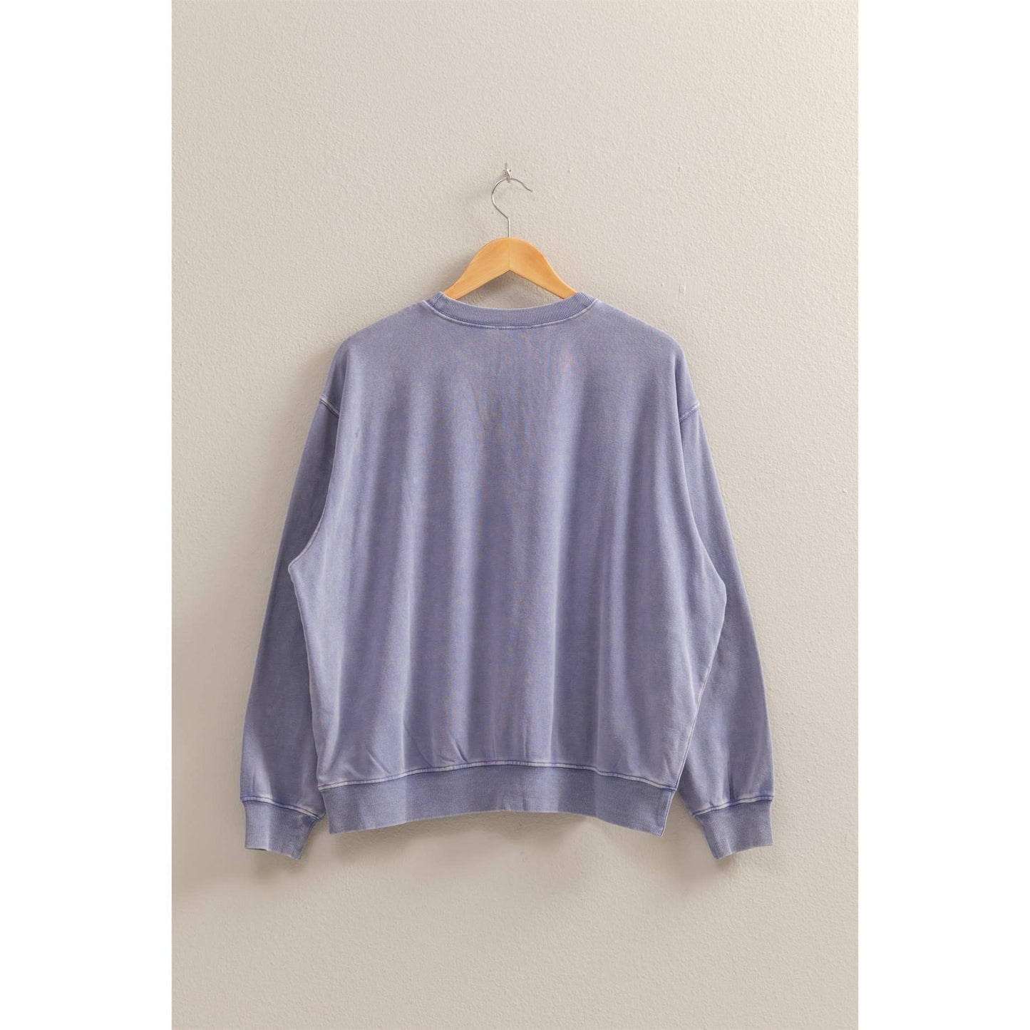 Drop Shoulders Relaxed Crew Neck Sweatshirt
