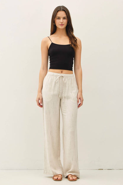 Effortless Striped Linen Pant