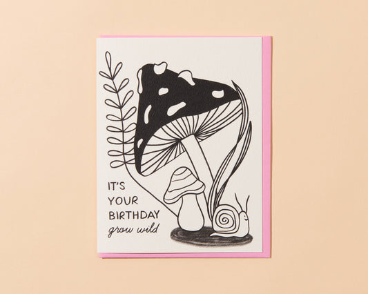 Birthday Card by Love Julia—Grow Wild (Snail, Nature)