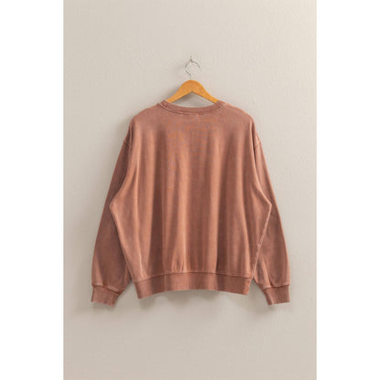Drop Shoulders Relaxed Crew Neck Sweatshirt