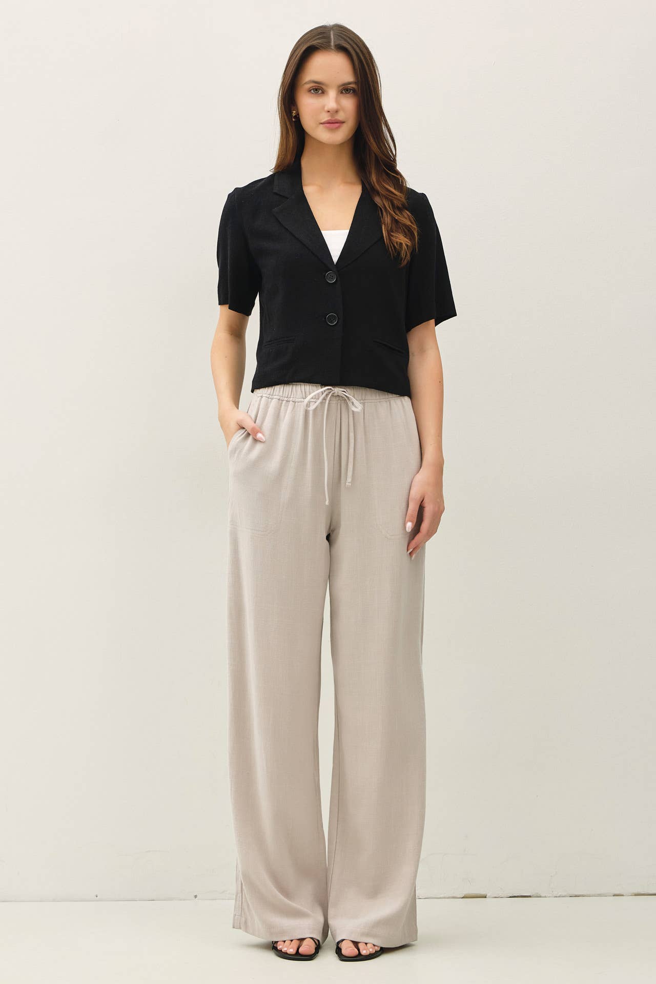 Effortless Striped Linen Pant