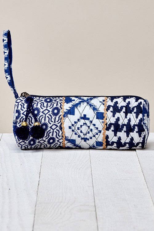 Mixed Patterned Makeup Bag