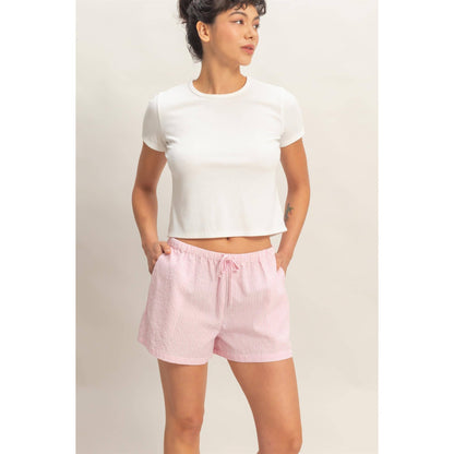 Coastal Ease Stripe Shorts