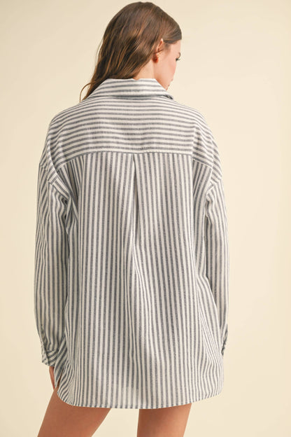 Laid-Back Luxe Stripe Shirt