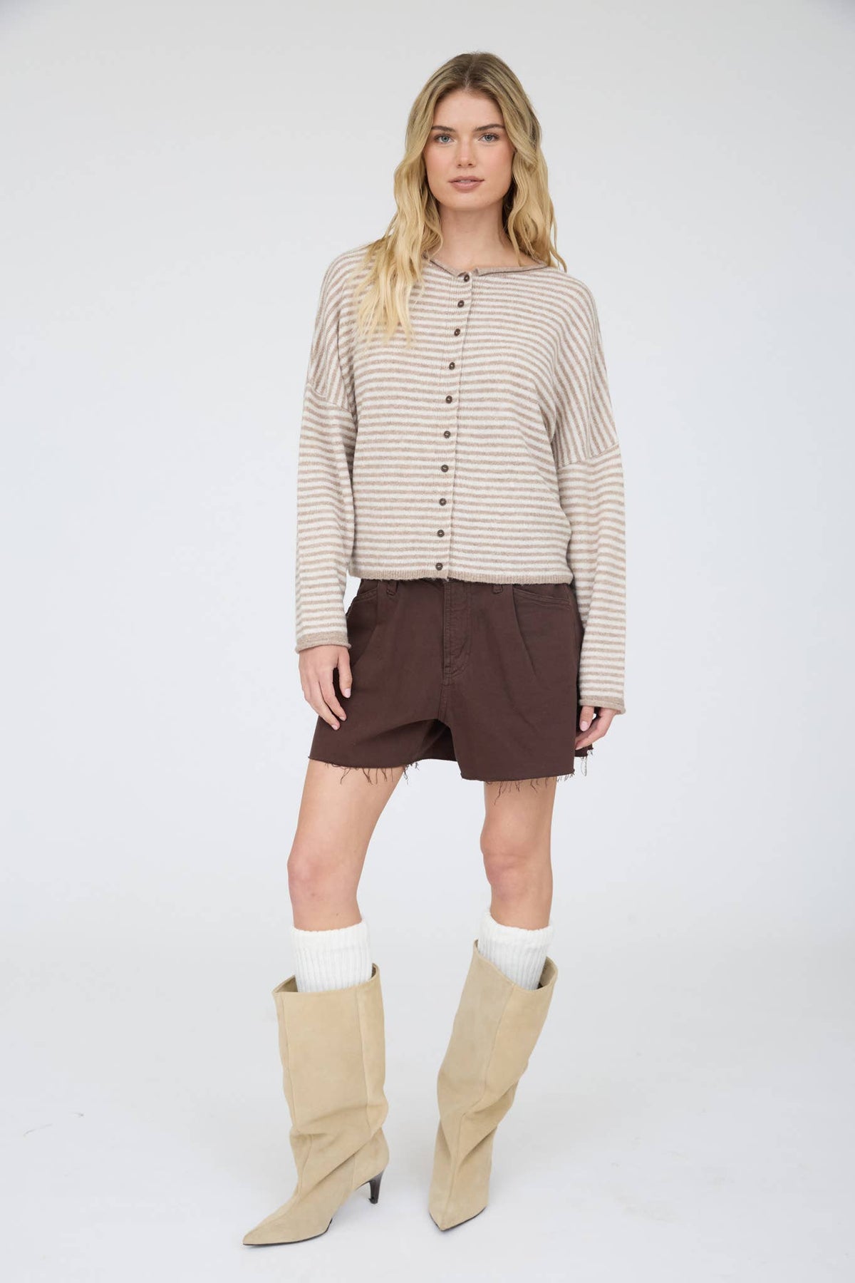 Driftwood Stripe Cardigan