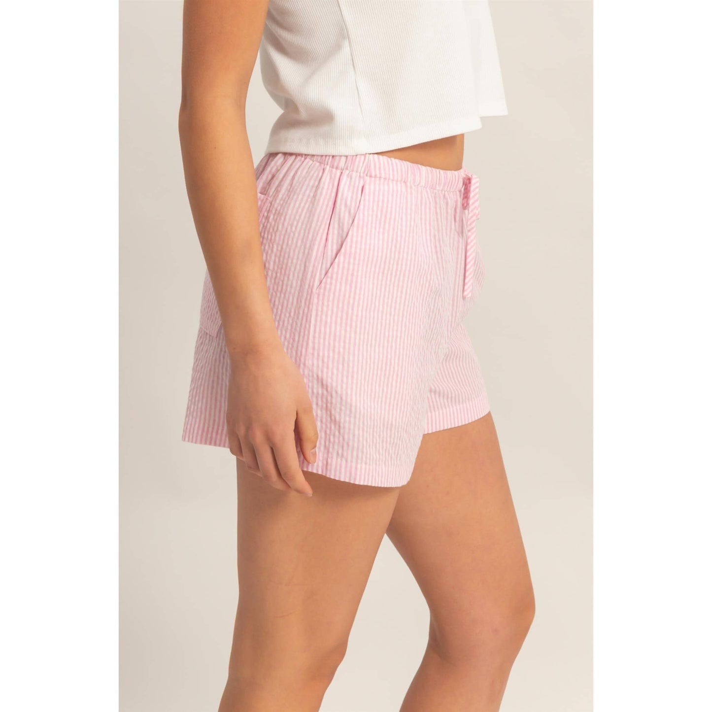 Coastal Ease Stripe Shorts