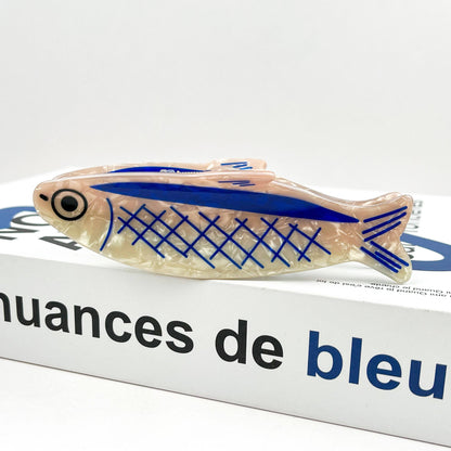 Sardine-Shaped Hair Claw Clip, Ocean Style Hair Clip