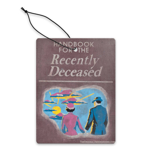 Handbook for the Recently Deceased Inspired Air Freshener