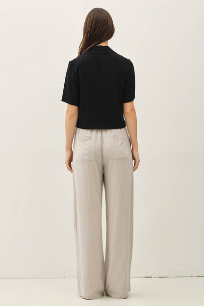 Effortless Striped Linen Pant