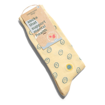 Socks that Support Mental Health (Smiley Faces)