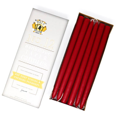 12" Hand Dipped Taper Candles USA Made