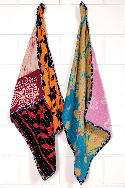 Kantha Kitchen Tea Towels - Set of 2