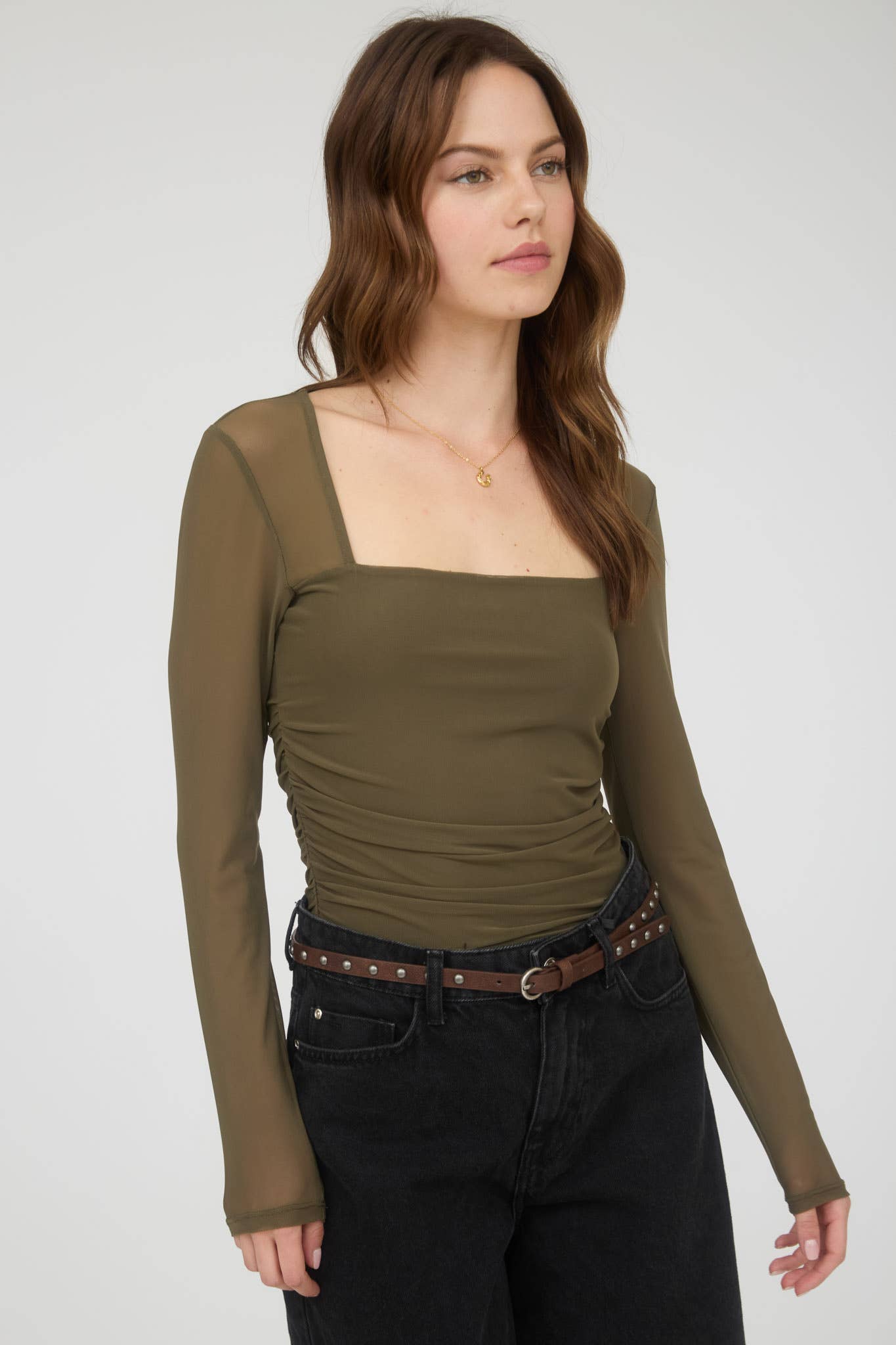 Sydney Square Neck LS Top