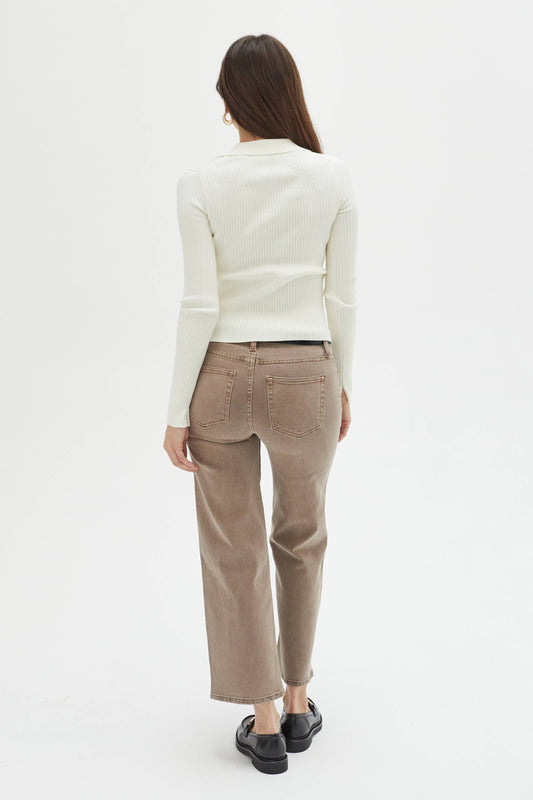 Addington Jean In Brown Overdye
