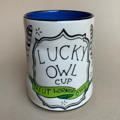 Lucky Great Horned Owl Mug - XL