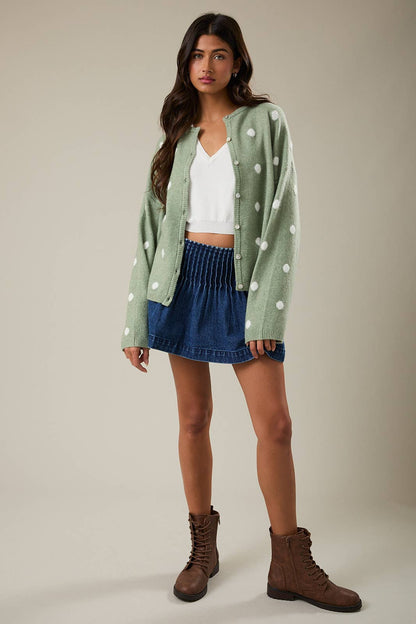 Harbor Dot Sweater Cardigan