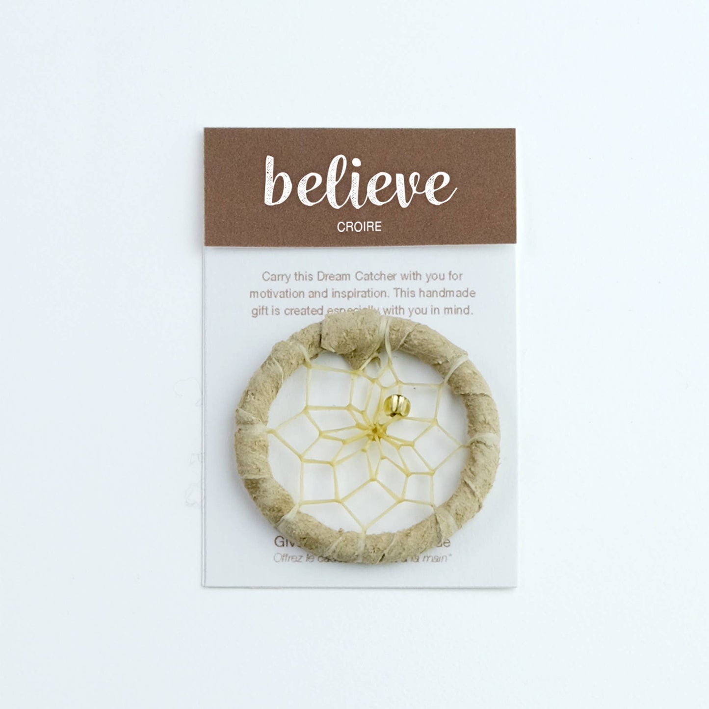1.5" Inspirational Dream Catcher - Believe