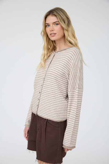 Driftwood Stripe Cardigan
