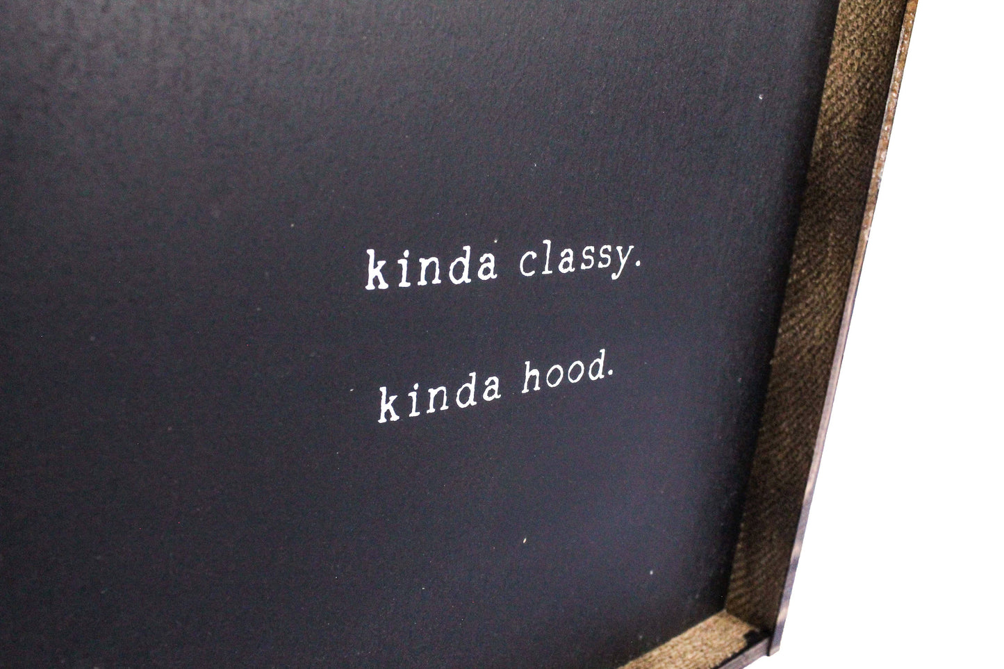Kinda Classy Kinda Hood Framed Print