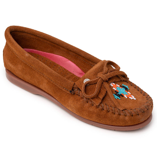 Women's Nizhoni Suede Beaded Moccasins