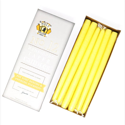 12" Hand Dipped Taper Candles USA Made