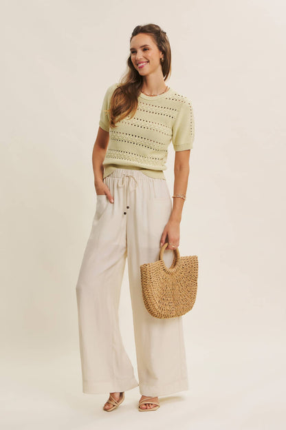 Vintage Breeze Pointelle Sweater