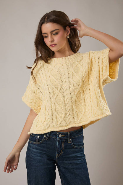 Relaxed Coastal Cable Knit