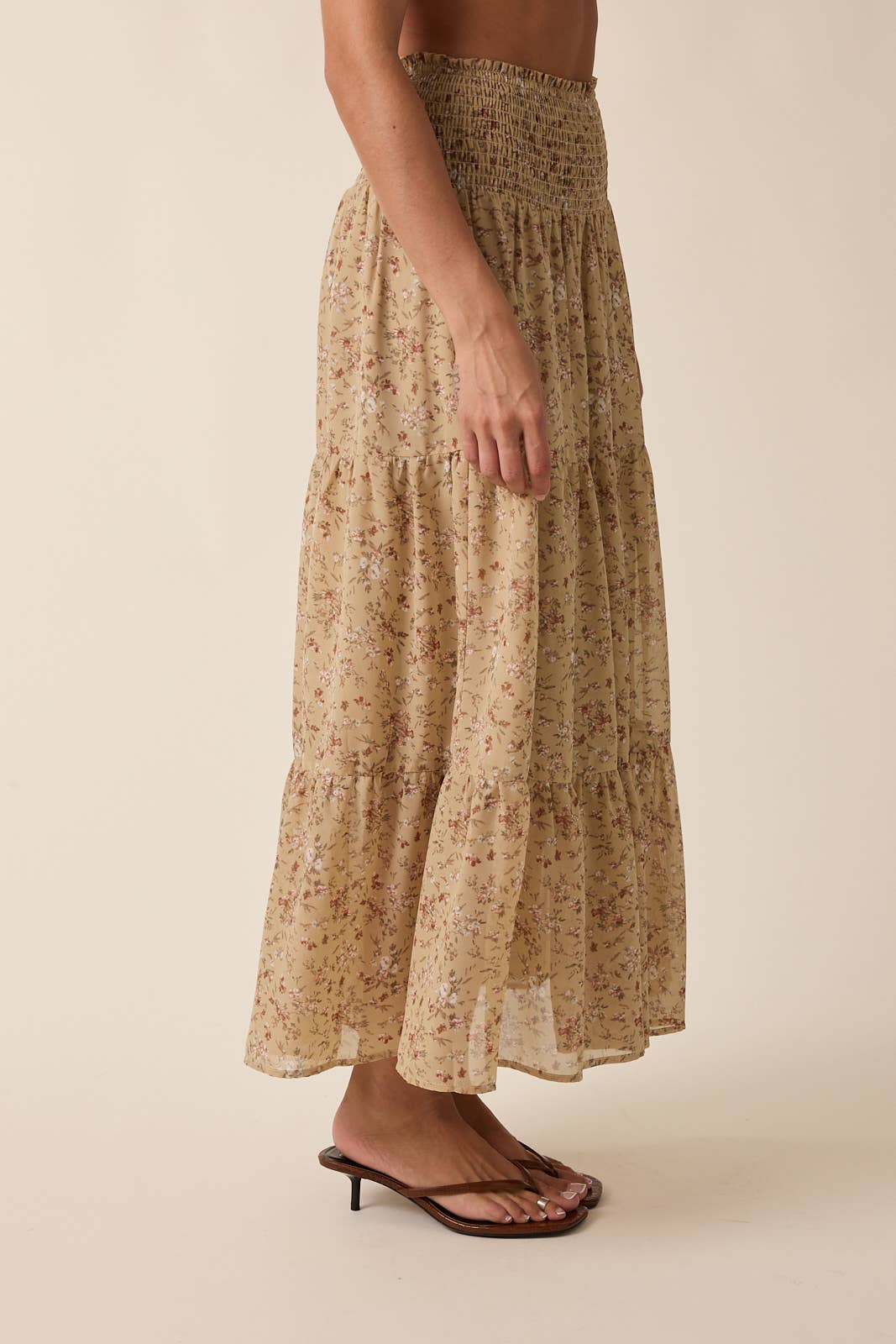 Wildflower Tiered Midi Skirt