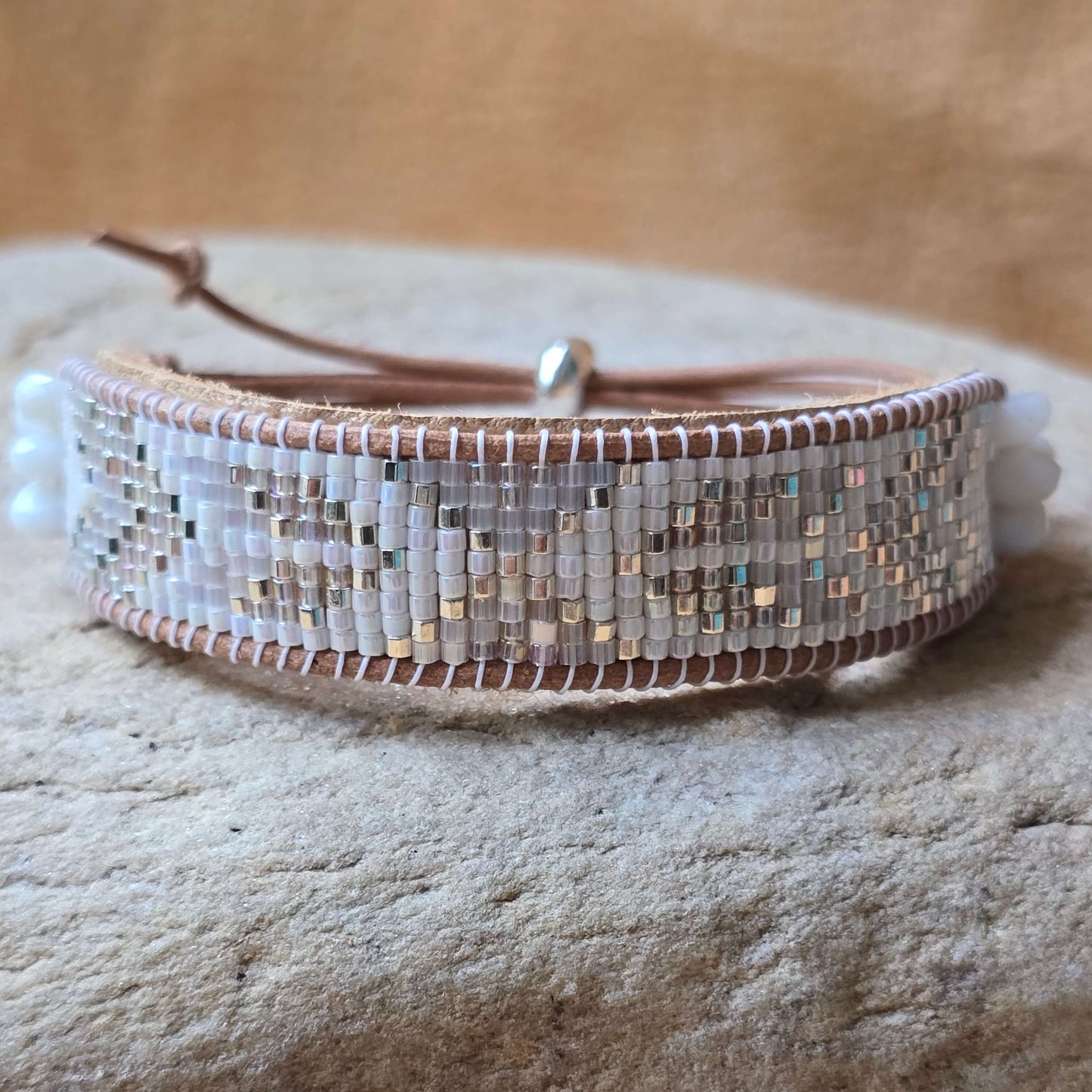 Lucid Dreams Harmony Opal Medium Beaded Cuff Bracelet