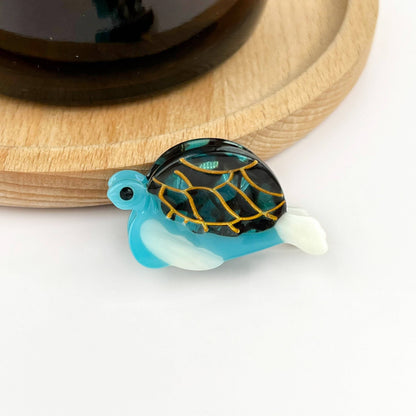 Green Turtle Hair Clip