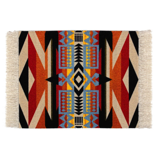 4 Pc CoasterRug Set Pendleton Fire Legend