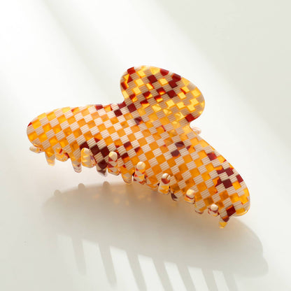 Golden Checkerboard Large - Assorted Claw Clips