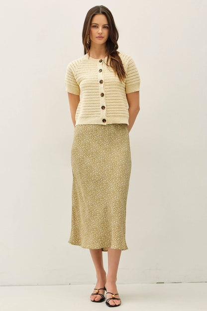 Short Sleeve Crochet Cardigan