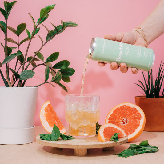 BEACHBALL Organic Iced Tea Can - Grapefruit Basil Mint