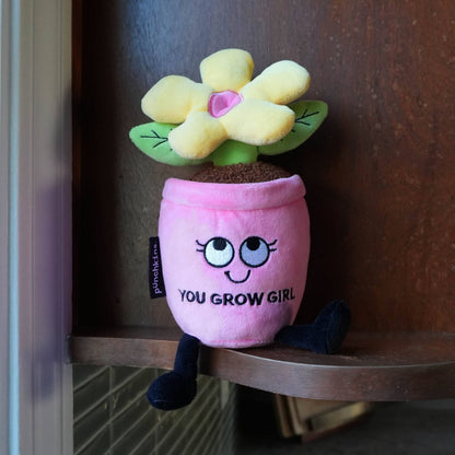 “You Grow Girl” Flower Plush