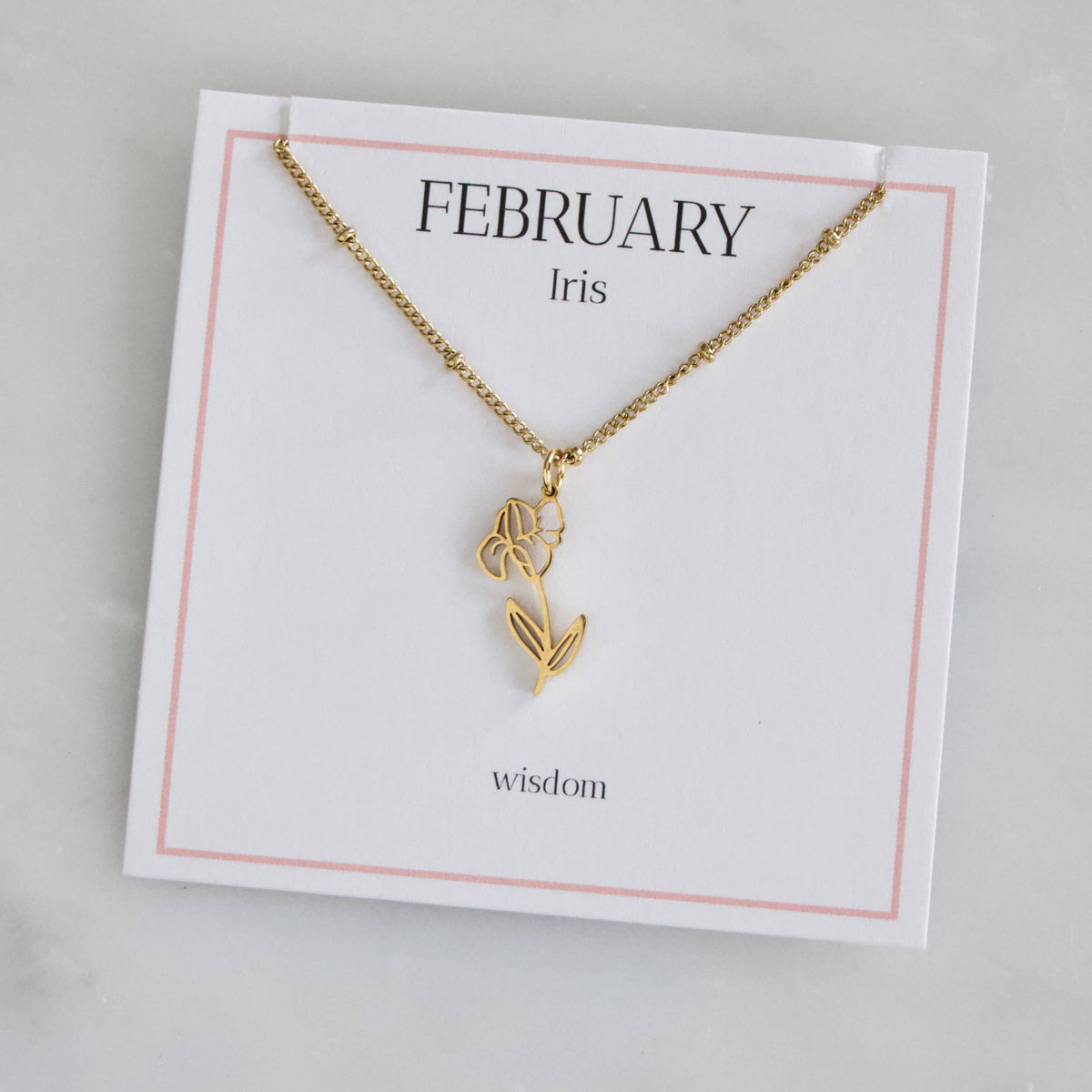 Birth Flower Necklaces - Waterproof
