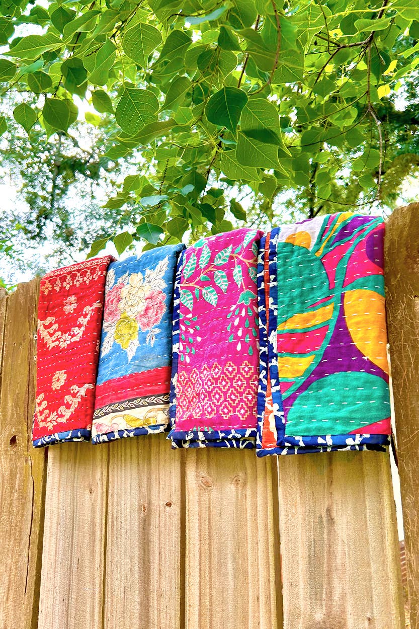 Kantha Kitchen Tea Towels - Set of 2