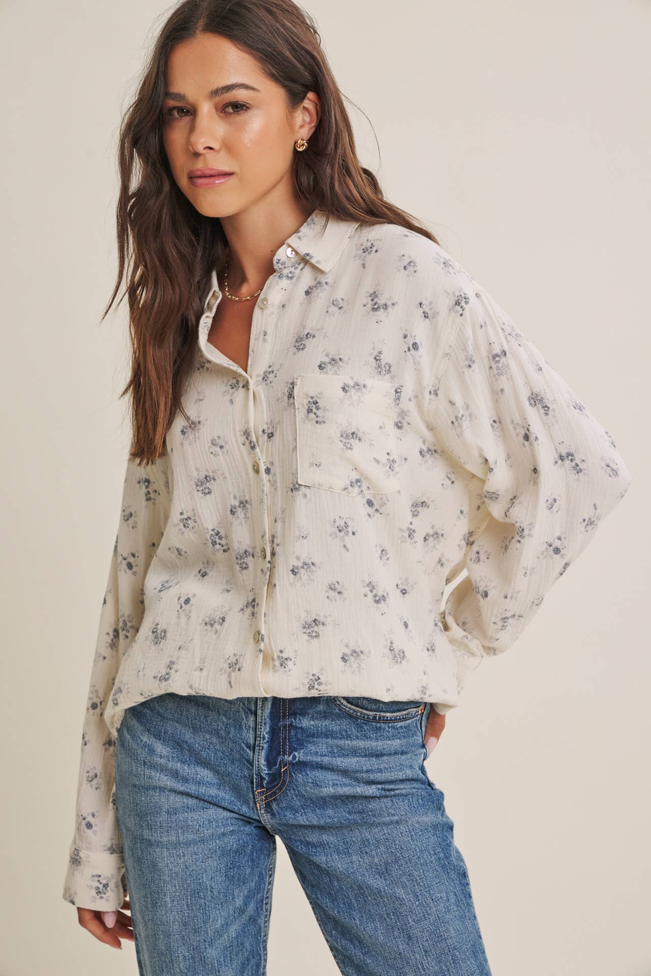 Soft Wind Floral Top