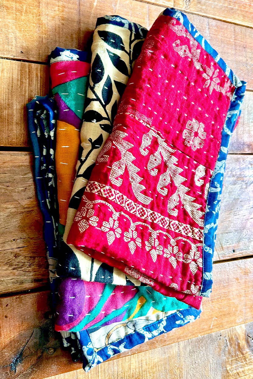 Kantha Kitchen Tea Towels - Set of 2