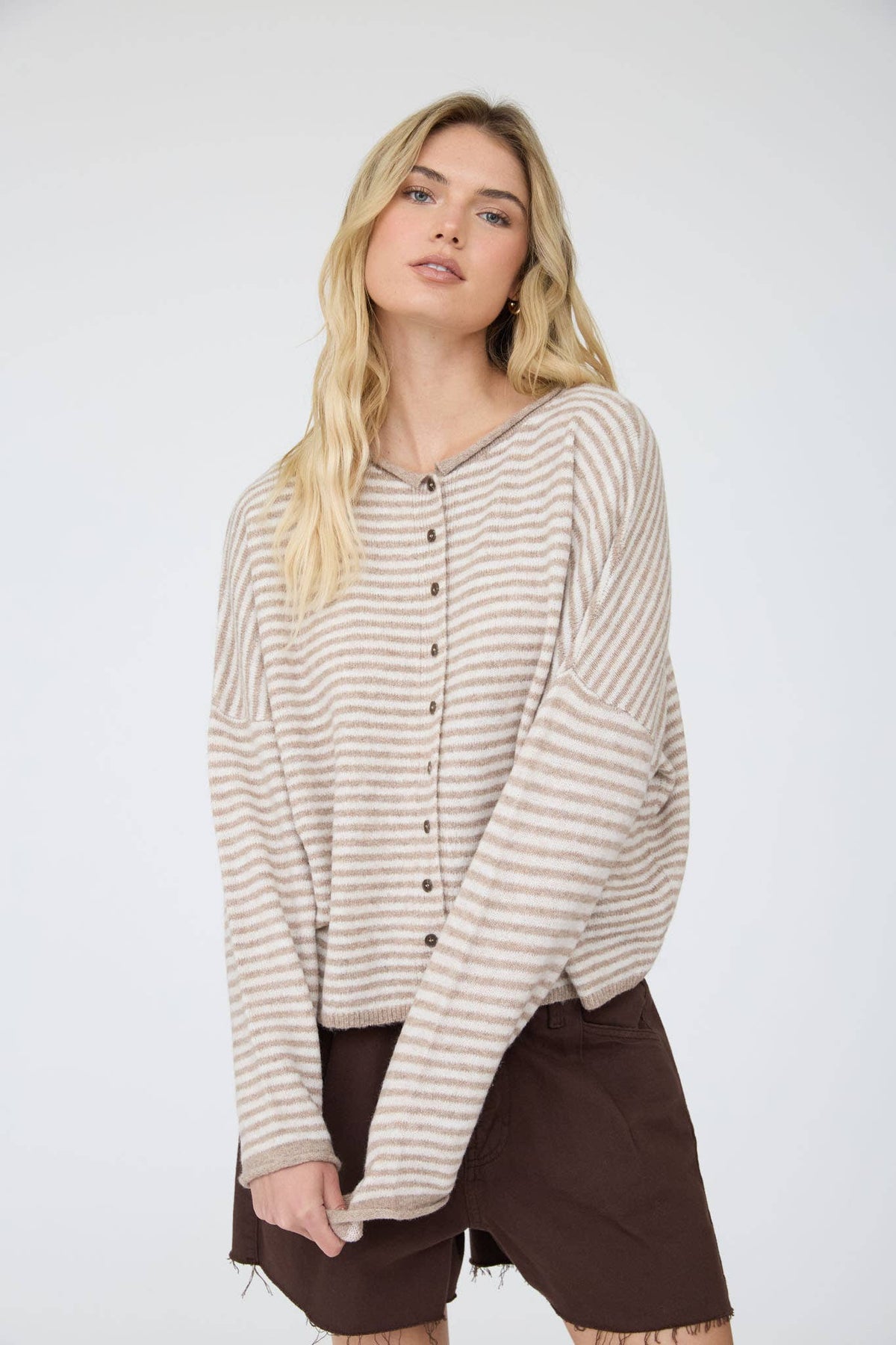 Driftwood Stripe Cardigan