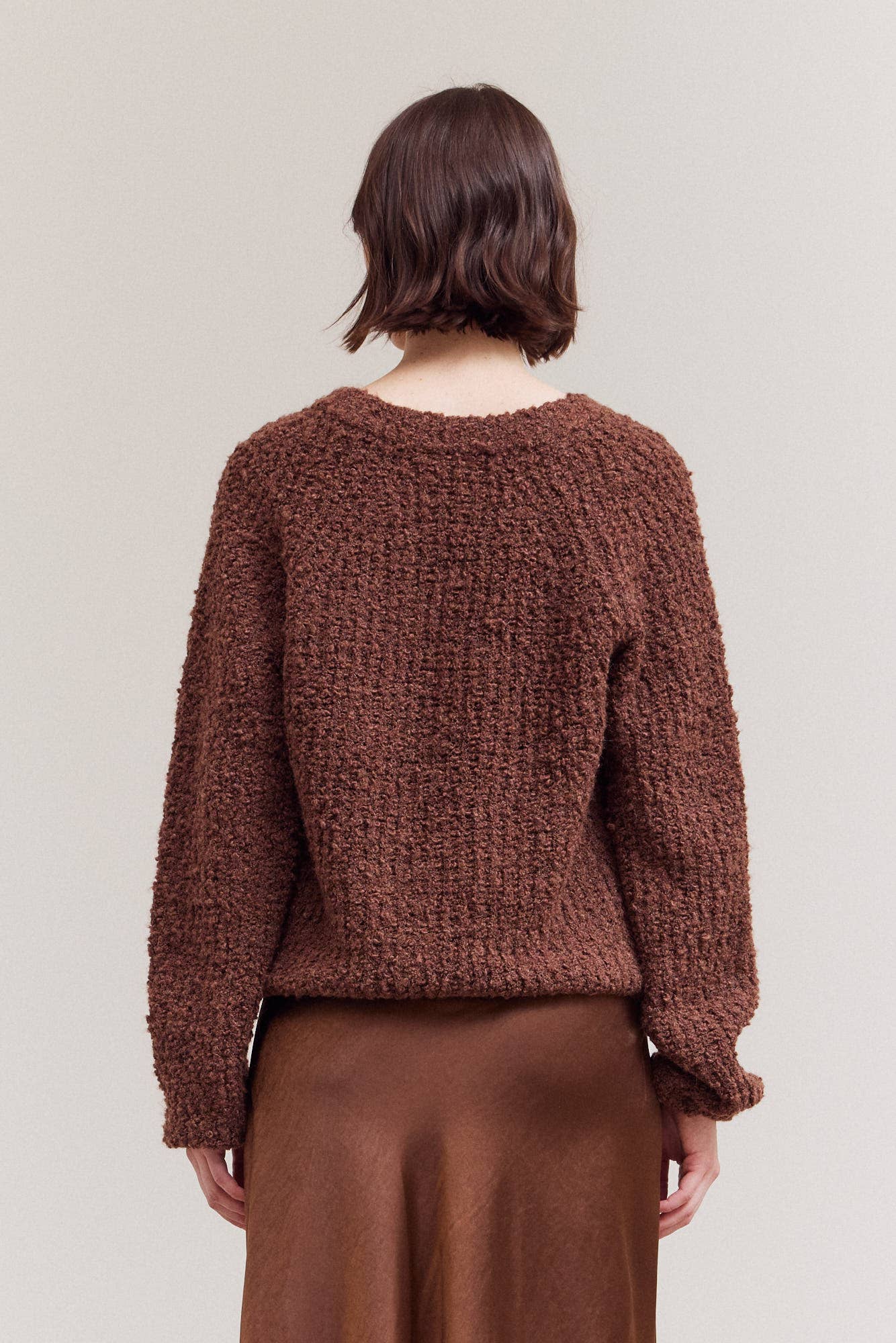 Open V-Neck Sweater