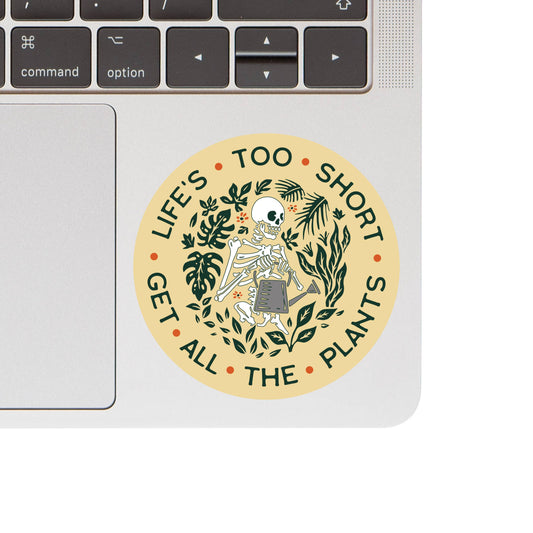 Life’s Too Short Skeleton Sticker