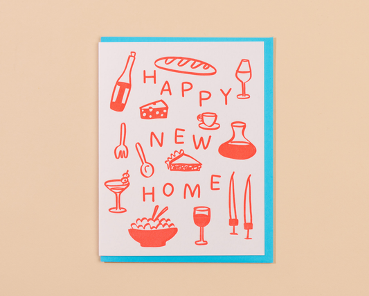 Letterpress Happy New Home Card