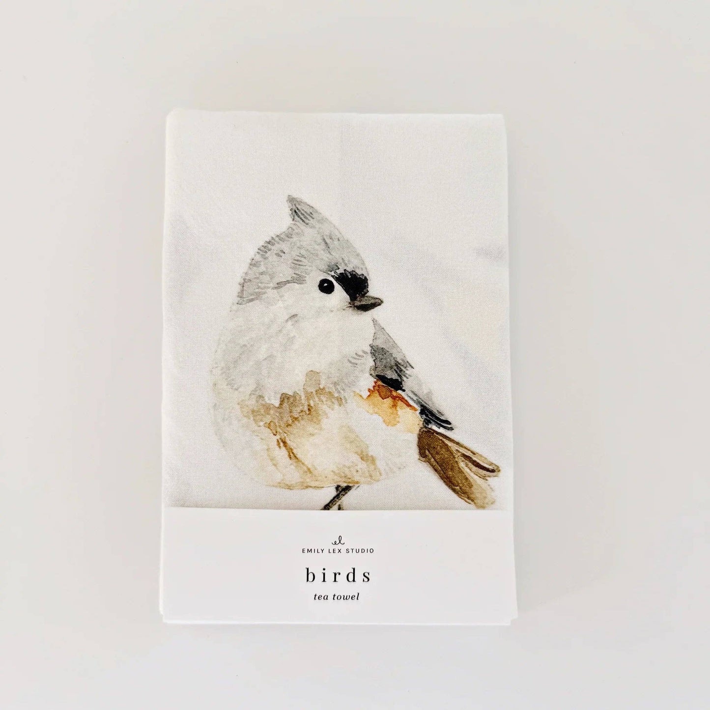 Birds cotton flour sack tea towel
