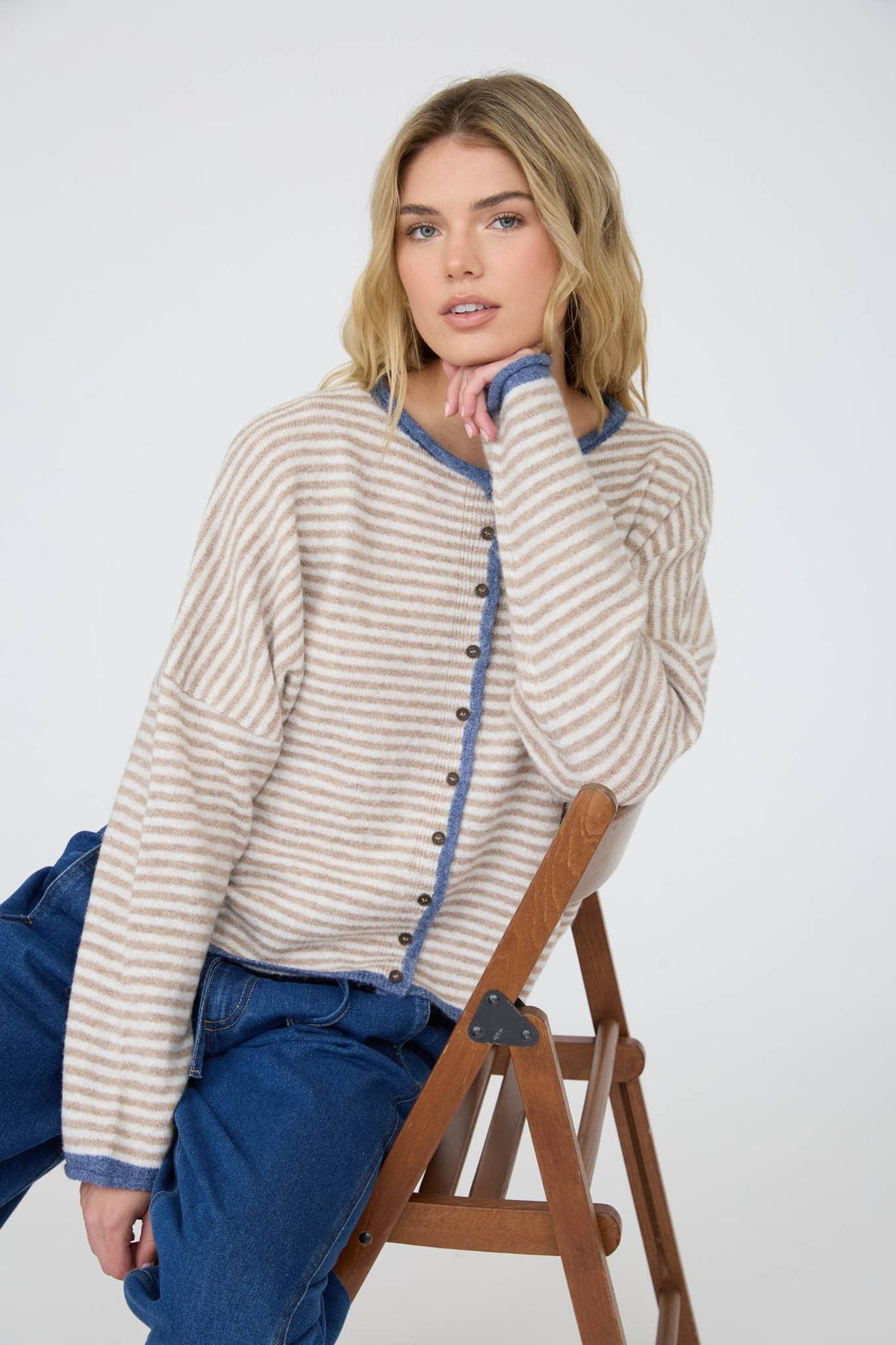Coastal Stripe Cardigan