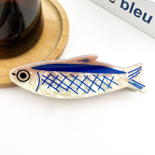 Sardine-Shaped Hair Claw Clip, Ocean Style Hair Clip