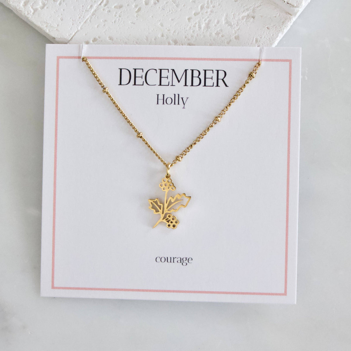 Birth Flower Necklaces - Waterproof